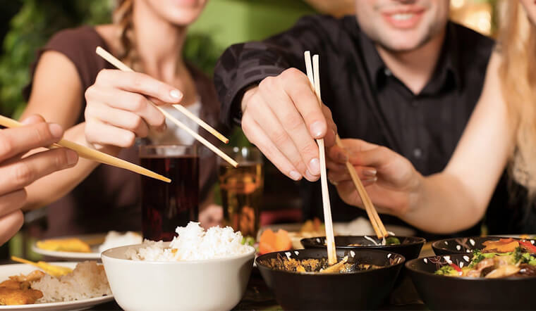 Countries that eat chopsticks in the world