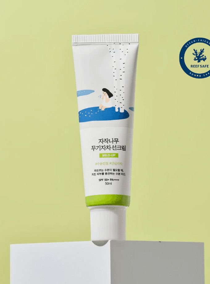 Round Lab Birch Moisturizing Mild-Up Sunscreen SPF 50+, PA++++ New Arrival